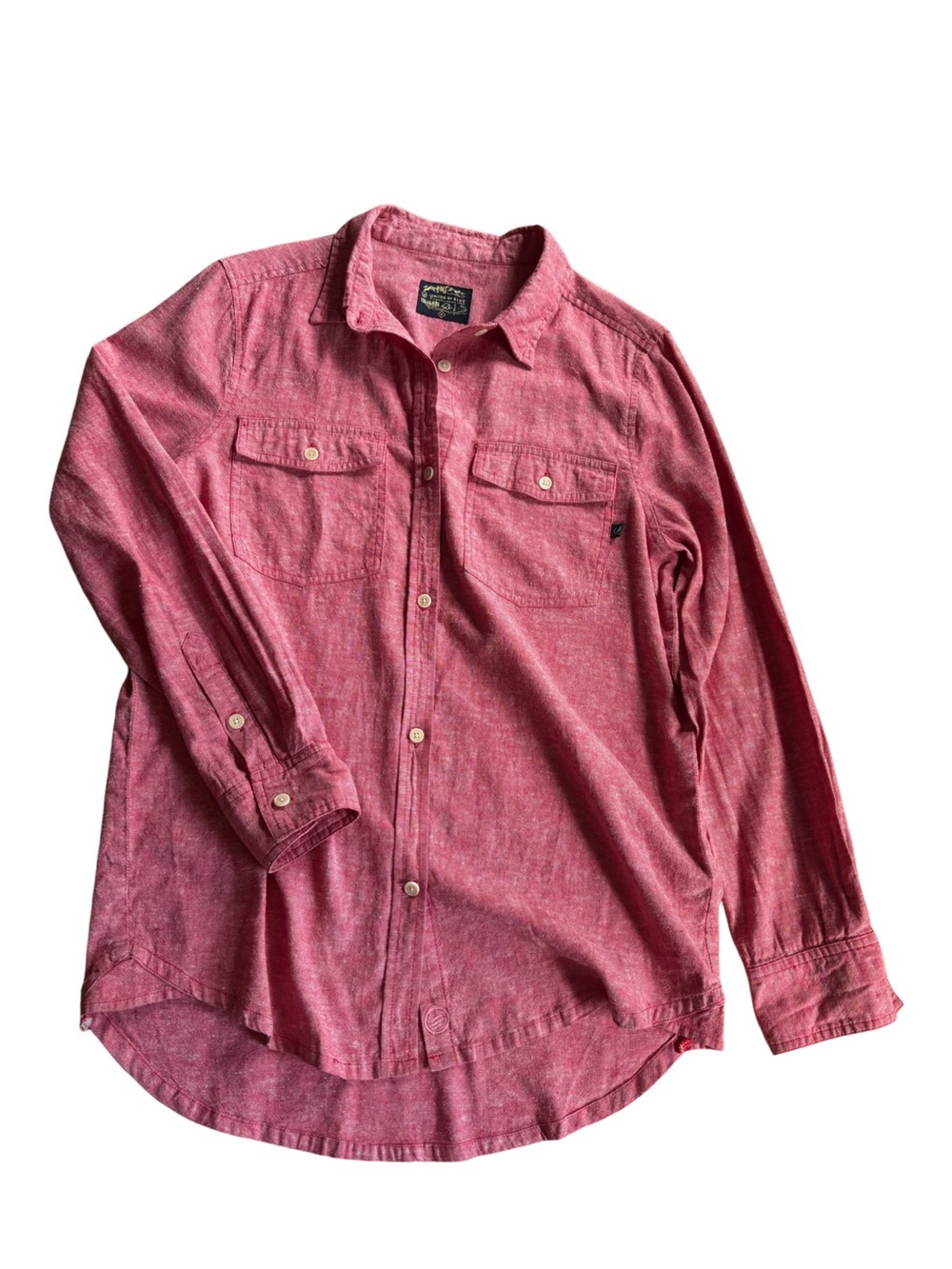United By Blue Urban Outfitters Manse Button-Down Shirt Red Mens Small